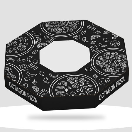 Black Pizza Boxes